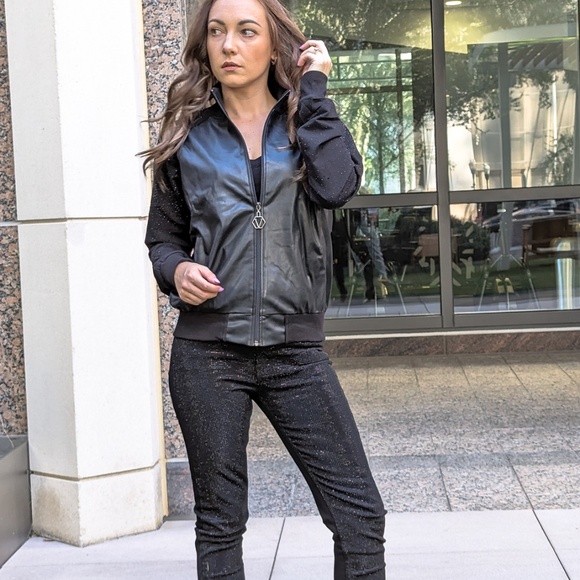 New Rhinestone HighWaisted Jeans Denim Skinny Jeans Women Embellished Slim Pants - Picture 9 of 17